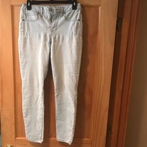 Aeropostale high waisted ankle jegging light blue
